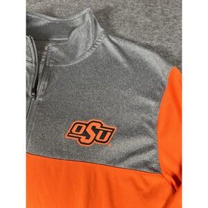 Oklahoma State Cowboys 1/4 Zip Pullover Adult Medium Colosseum‎ Performance NCAA